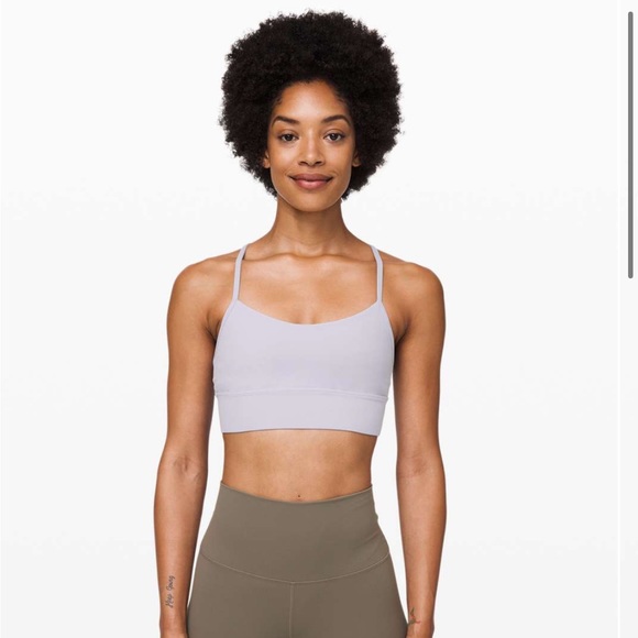 lululemon athletica Other - Lululemon FLOW Y BRA LONG LINE NULU*LIGHT SUPPORT, B/C CUP in Iced Iris